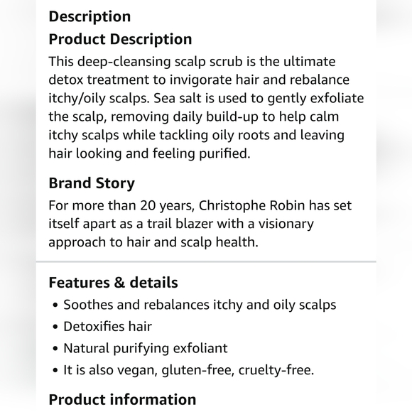 Christophe Robin mask and scrub set - Picture 7 of 7